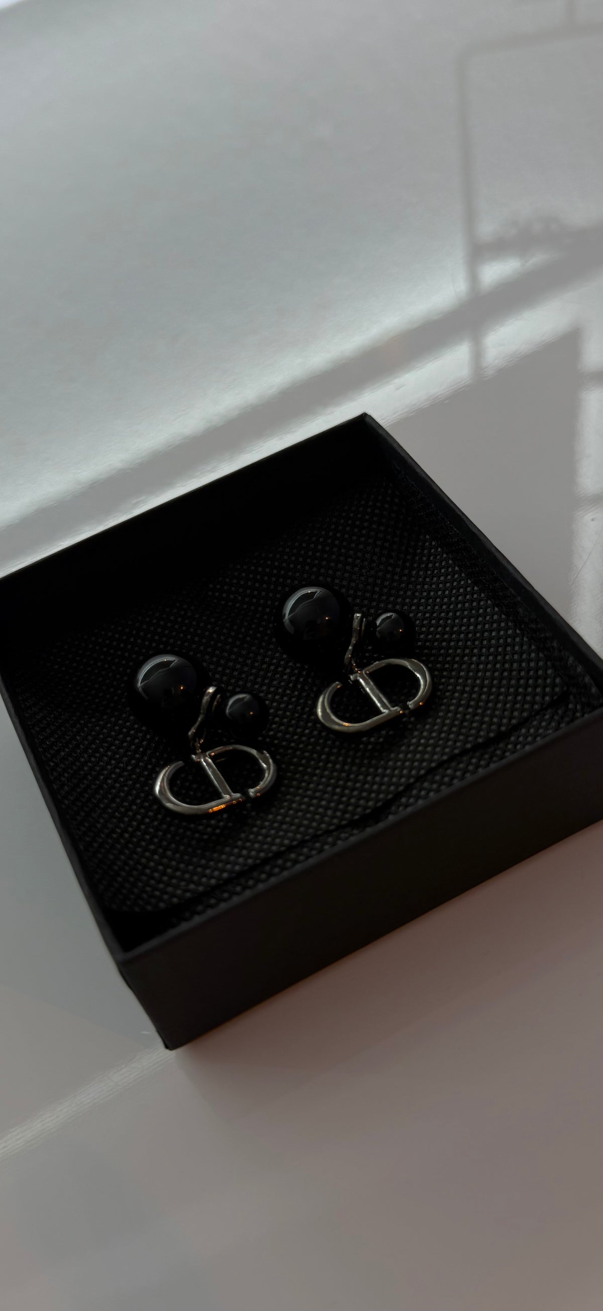 Boucle argentée & noir