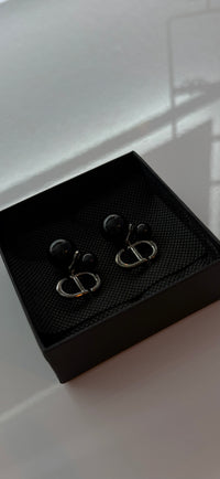 Boucle argentée & noir