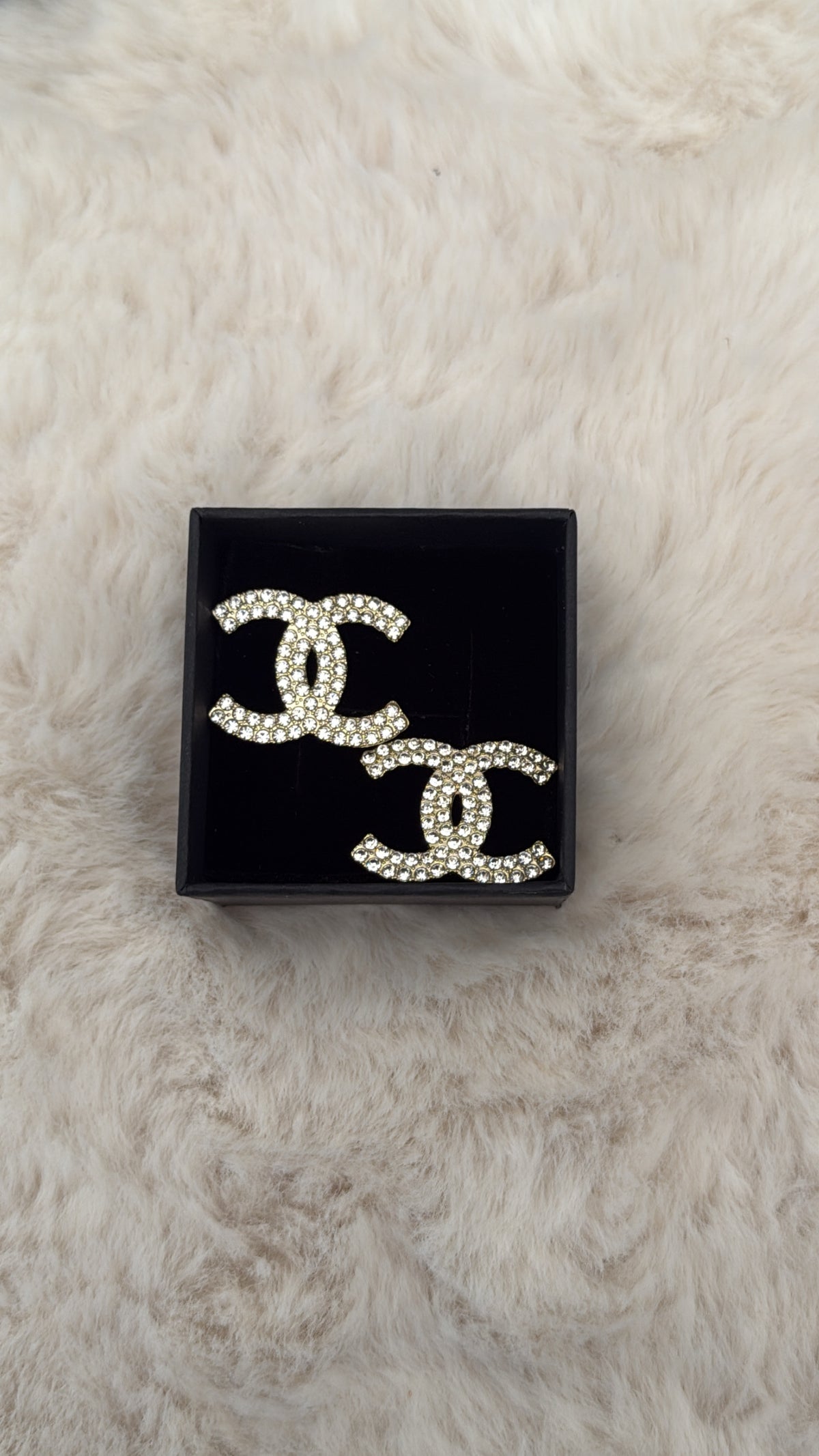 Boucle dorée & strass