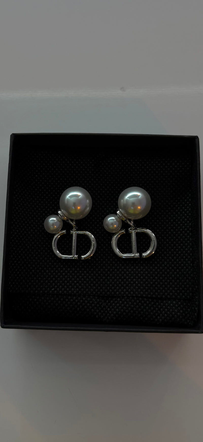 Boucle argentée & blanc