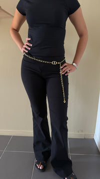 Ceinture chaîne dorée à pendentif