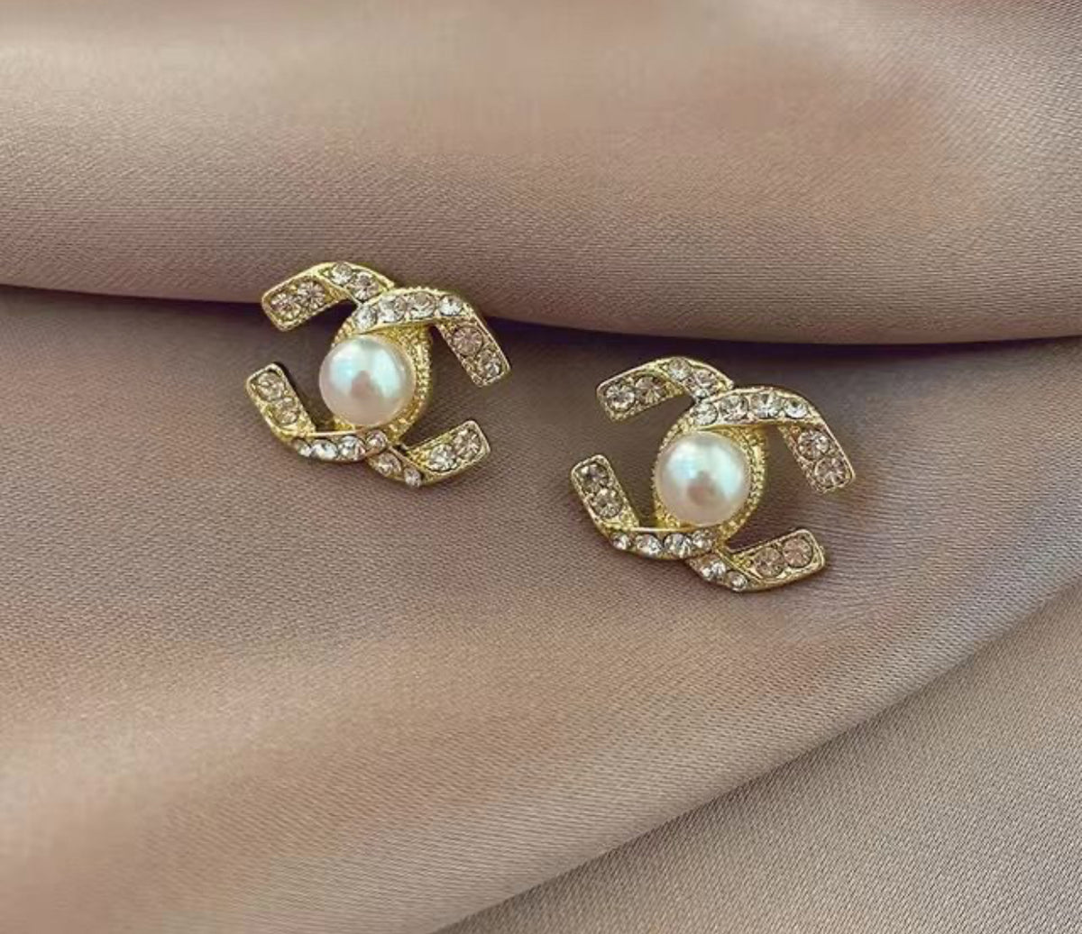 Boucles d’oreilles perles et plaqué argent