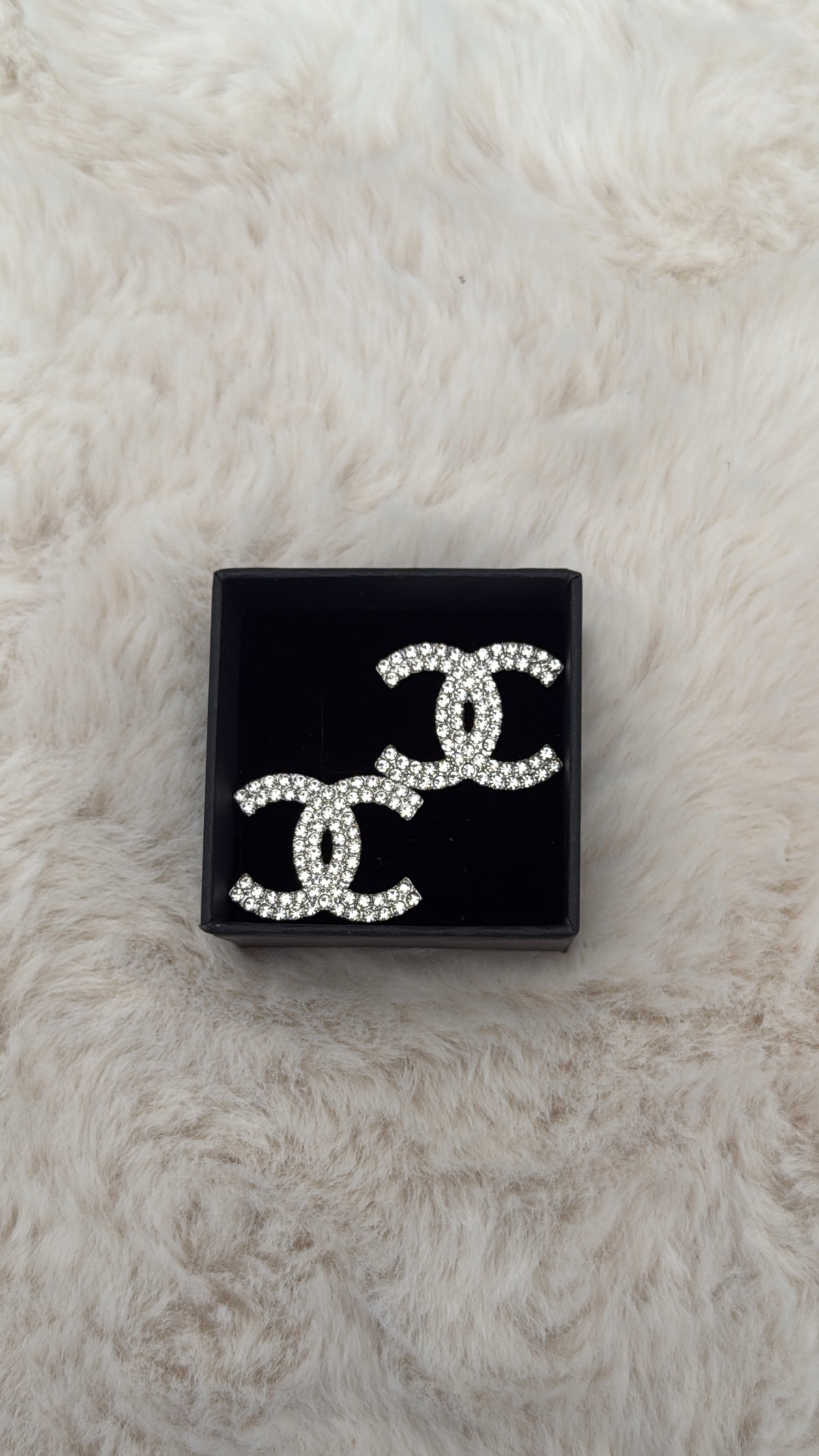 Boucle argentée & strass