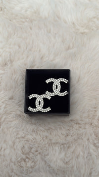 Boucle argentée & strass