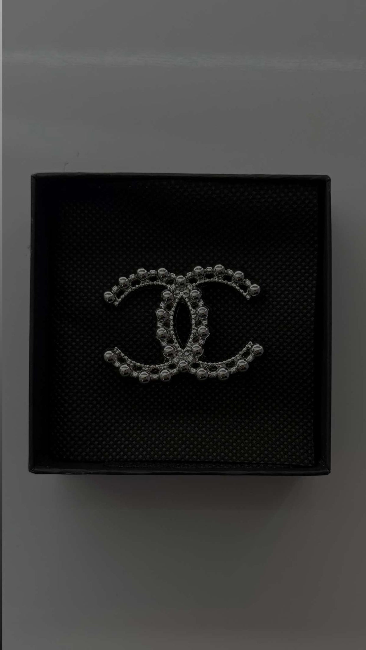 Broche effet perlée Silver