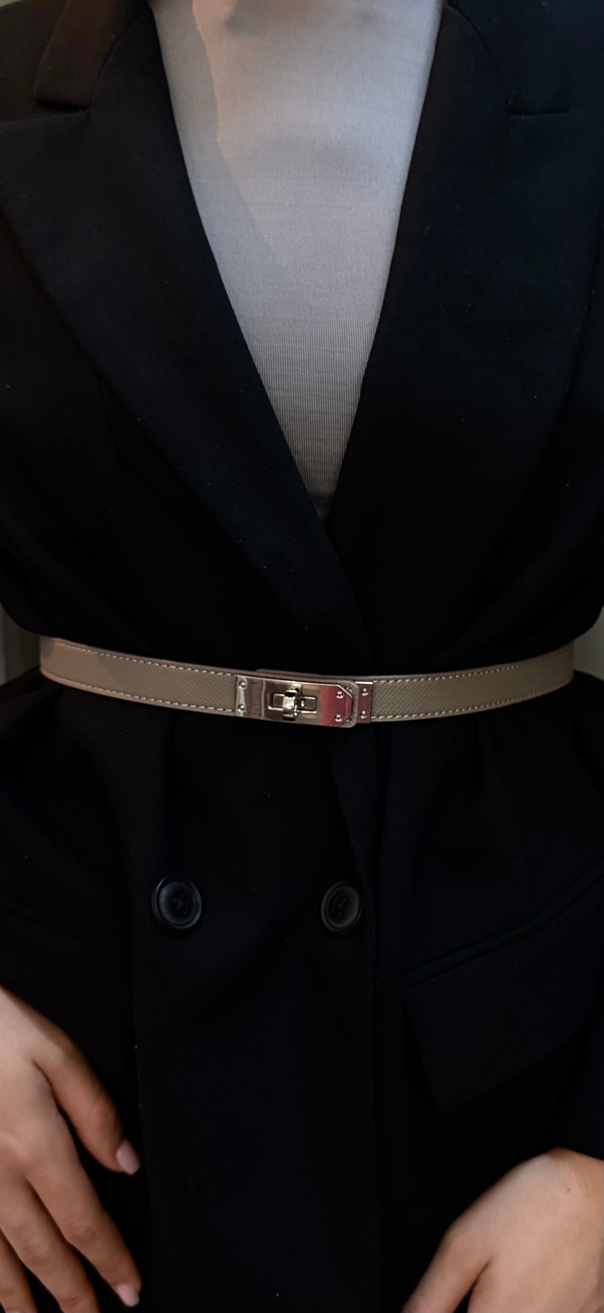 Ceinture Jenna - boucle argentée